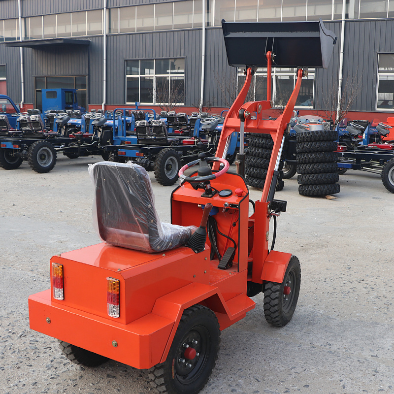 Electric new energy Loader China 800kg Mini Small Electric Farm Wheel Loader small Shovel forklift truck