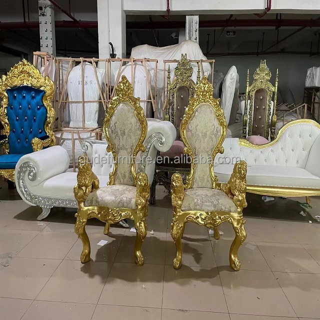 Chesterfield Queen Anne High Back Wing China Manufacturer King Pedicure Wholesale And Cheap Wedding Throne Chair