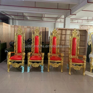 foshan red Modern Child Santa Pink Silver Gold King Luxury Throne Chair for Kids