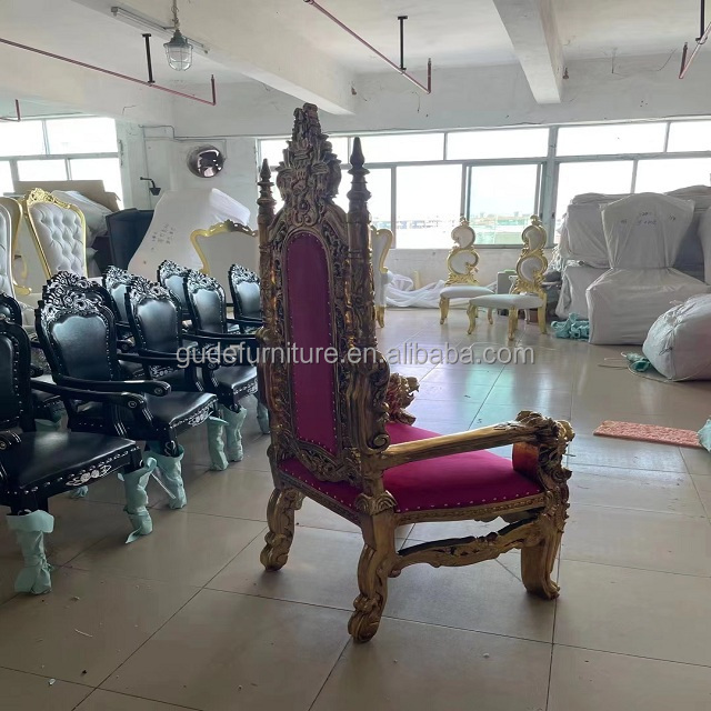 Chesterfield Queen Anne High Back Wing China Manufacturer King Pedicure Wholesale And Cheap Wedding Throne Chair