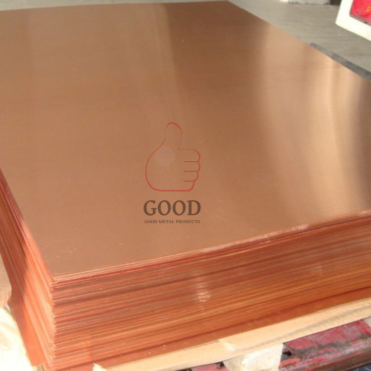 C10100/C10200/C11000/C12000/T1/T2/TU1 Brass 99.9% Pure Copper Sheet Plate Price Per KG