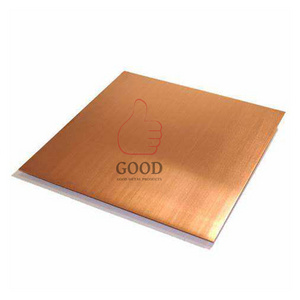 C10100/C10200/C11000/C12000/T1/T2/TU1 Brass 99.9% Pure Copper Sheet Plate Price Per KG