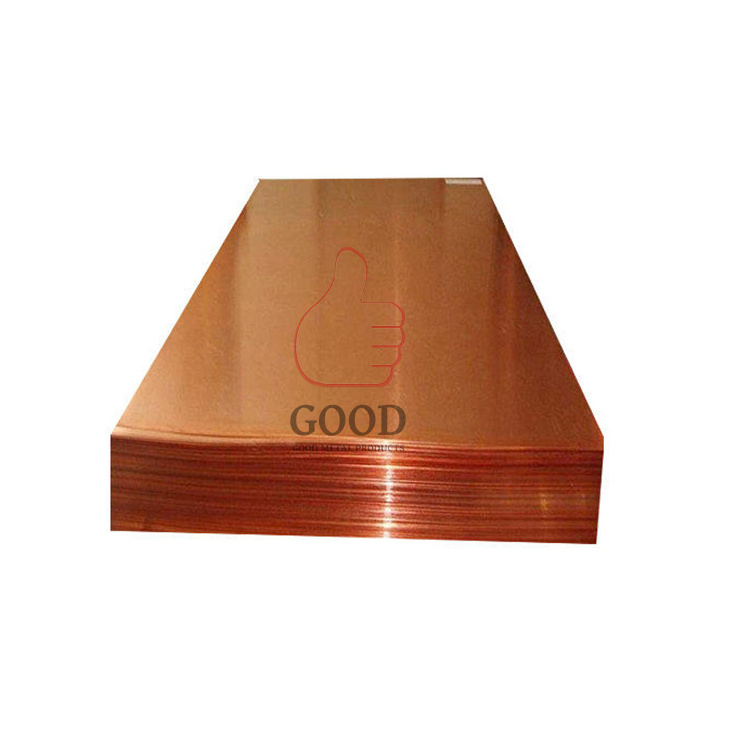 C10100/C10200/C11000/C12000/T1/T2/TU1 Brass 99.9% Pure Copper Sheet Plate Price Per KG