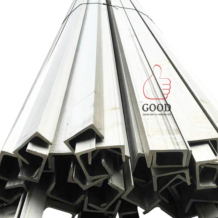 China Hot sale  Hot Rolled 201 202 steel profile 304 316 Stainless Steel I C U Channel bar