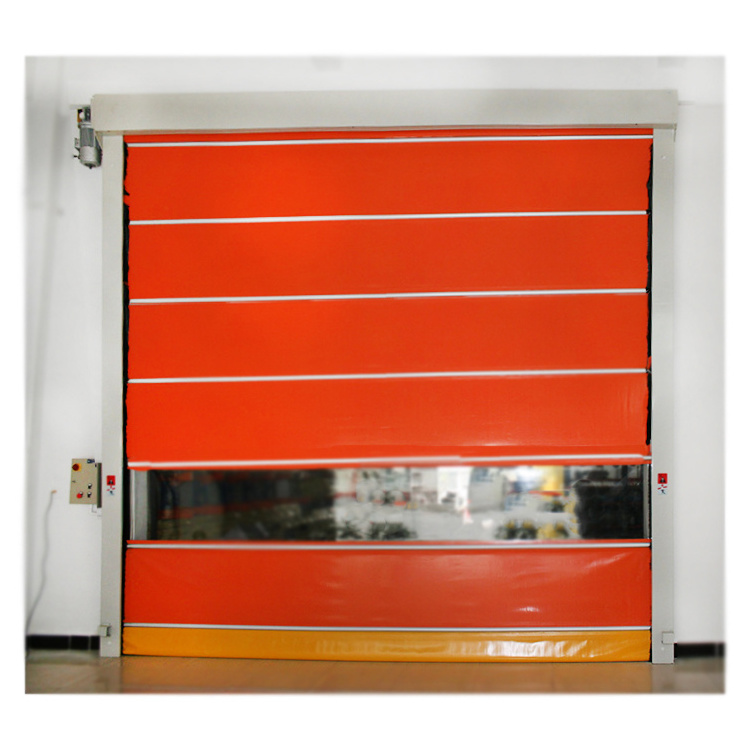 Good Quality Insulated Clean Room PVC Fabric Roll Up Fast High Speed Roller Shutter Door