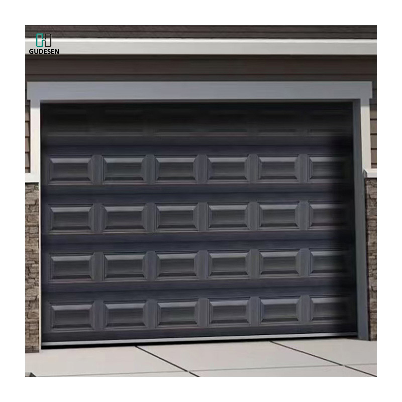 The factory provides high-quality aluminum alloy automatic doors with safe and sturdy garage doors