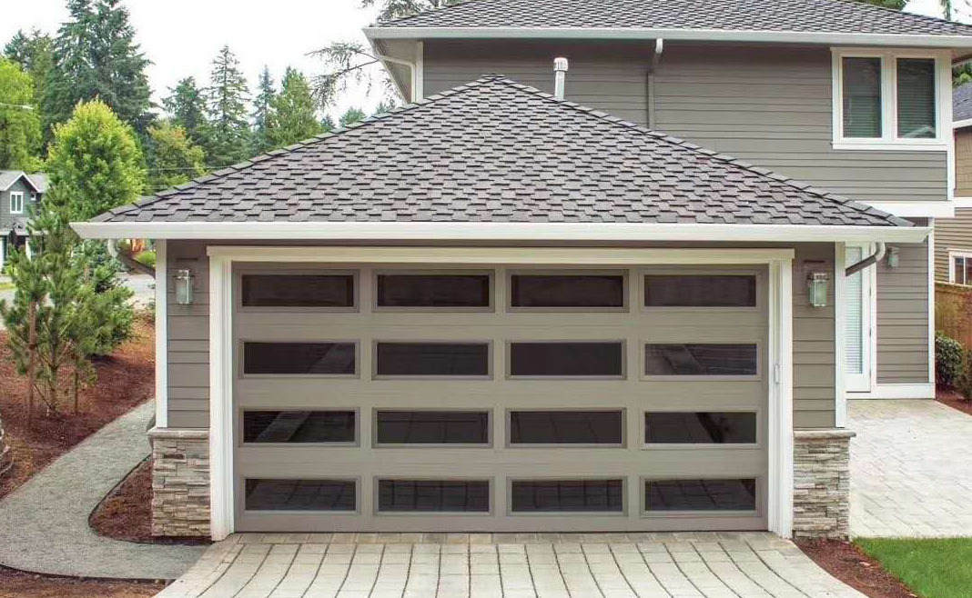 New 18x9 Glass Garage Doors with Window Commercial Sectional Glass Garage Door