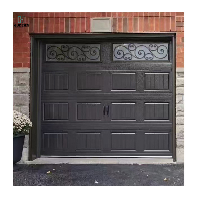 The factory provides high-quality aluminum alloy automatic doors with safe and sturdy garage doors