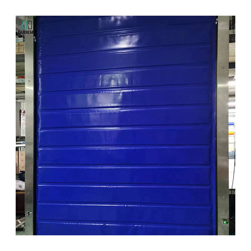 Good Selling Freezer Rainproof Clean Room PVC Zipper High Speed Rolling Shutter Fast Action Door