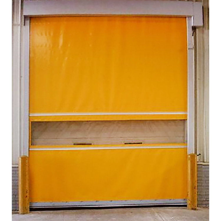 Good Quality Insulated Clean Room PVC Fabric Roll Up Fast High Speed Roller Shutter Door