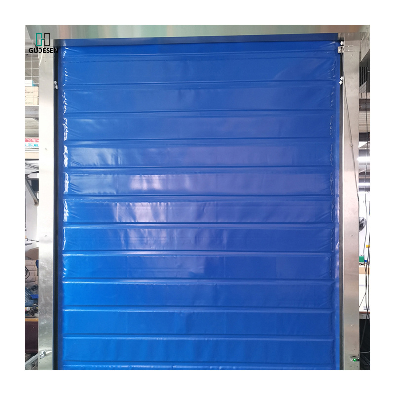 Good Selling Freezer Rainproof Clean Room PVC Zipper High Speed Rolling Shutter Fast Action Door