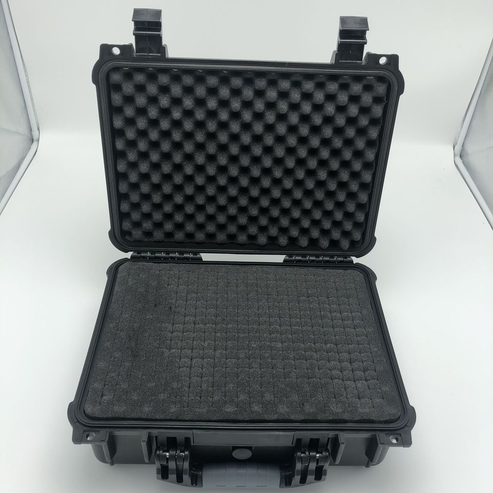 Hard plastic gun tool case handle case foam