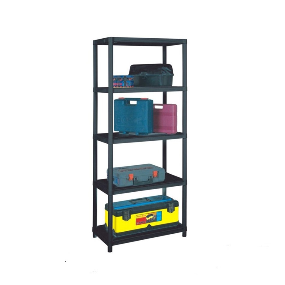 Reinforced Storage 5 Layer heavyduty shelf supermarket plastic thickening rack for kitchen Warehouse stackable Luggage rack