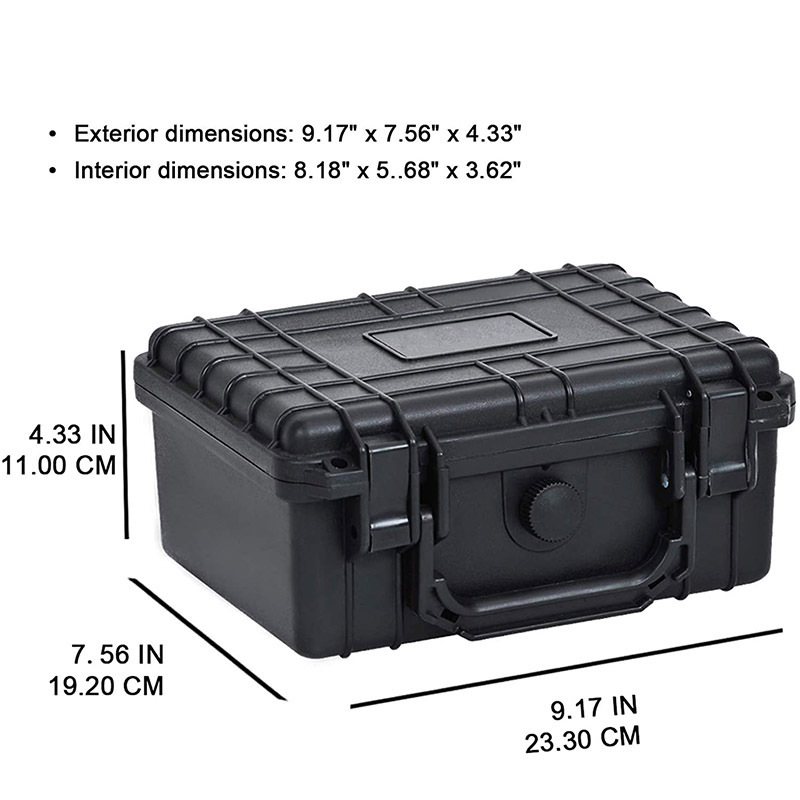 Waterproof Shockproof Carrying Case Protective Bullet Tool Case with Foam