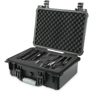 Hard plastic gun tool case handle case foam