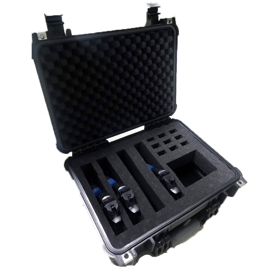 Hard plastic gun tool case handle case foam