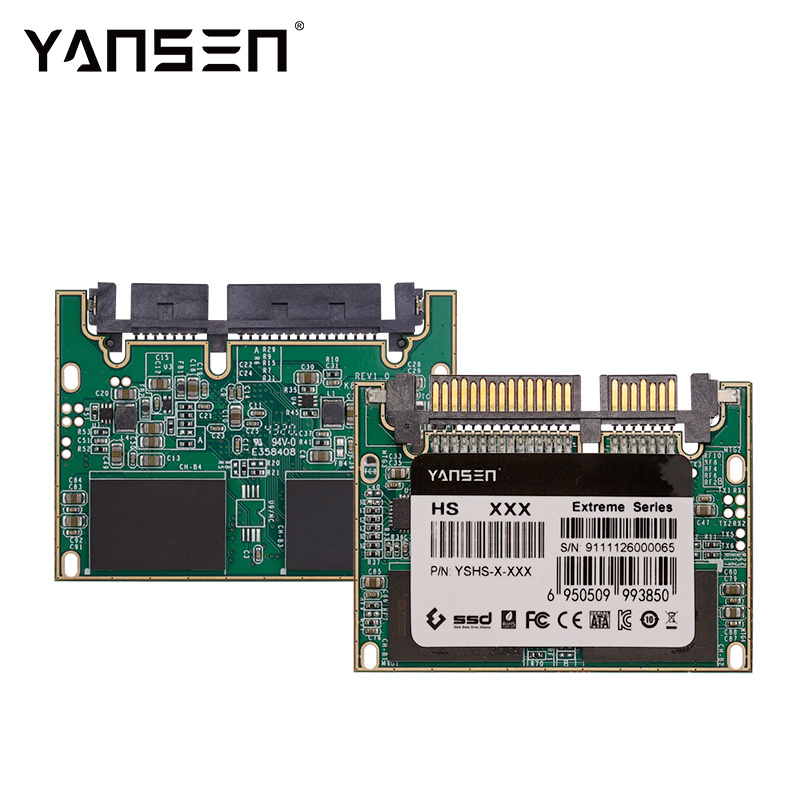 YANSEN Industrial Ssds Half Slim Sata 32GB 64GB half Slim Solid Sata Drives half slim ssd For mini PC Automate Gaming Machine