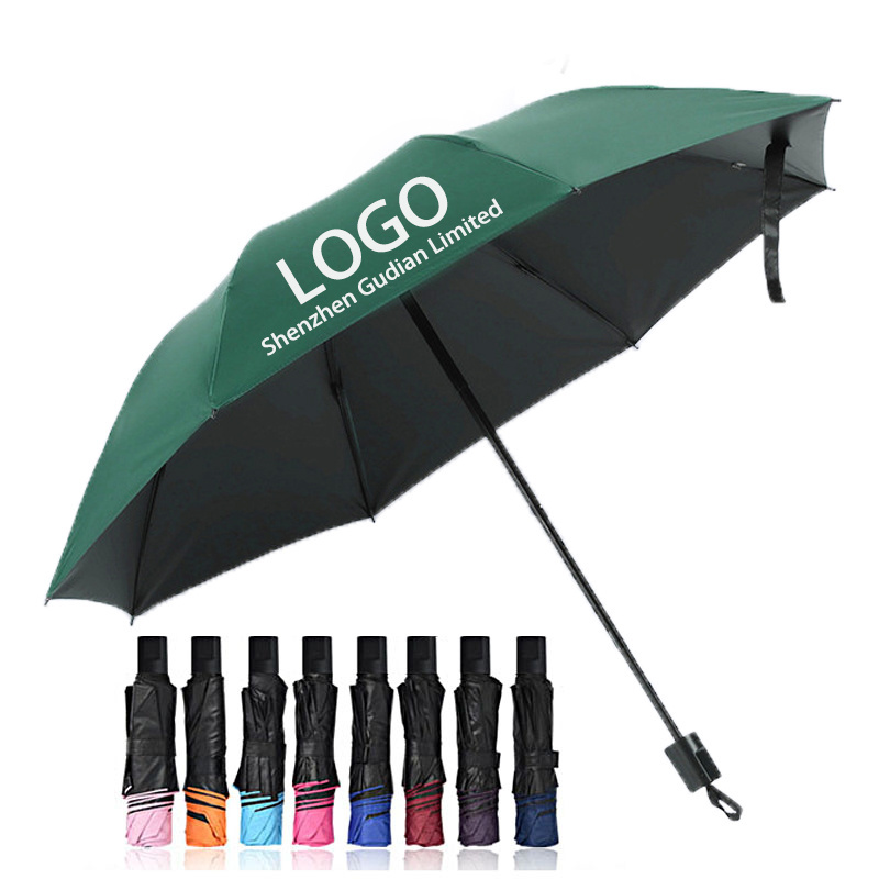 Custom Umbrella with LOGO Printed Branded Foldable Umbrella Customizable Personalized Promotional Advertising Umbrella