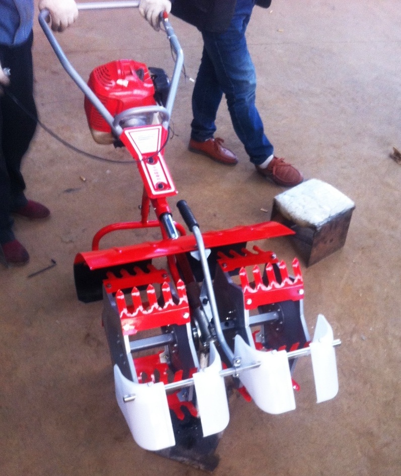 Agricultural weeding machine 2 row paddy field weeder for sale