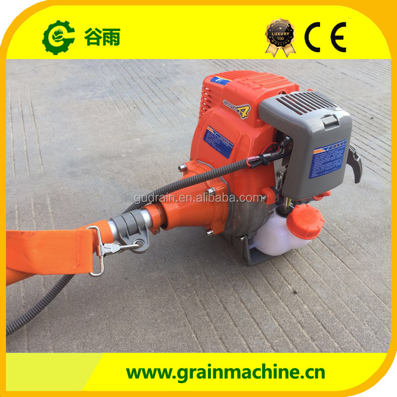 Mountain area used high quality backpack rice paddy cutter/wheat cutter