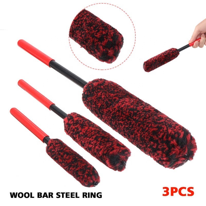 New Arrival  Woolies Wheel Cleaning Brush Car Detailing Brushes for Auto Maintenance Care