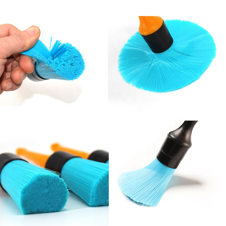 Wholesale Plastic Handle Soft Bristle Car Auto Washing Detailing Brush Car Premium Detail Wheel Brushes