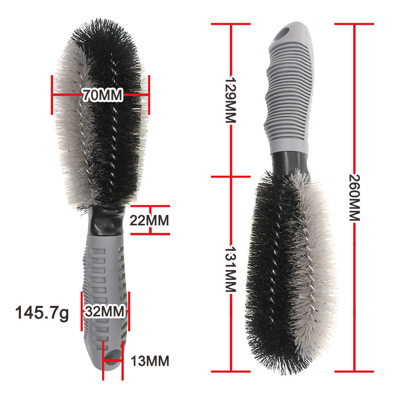 Steel and Alloy Wheel Cleaning Brush Rim Cleaner Tire Brush Washing Tool for Car and Bike