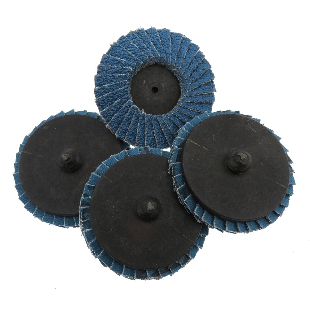 High Quality 2 Inch Blue 40 Grit Flap Disc Design Flexible Sandpaper Wheel Abrasive Flap Wheel And Flap Disc For Polish