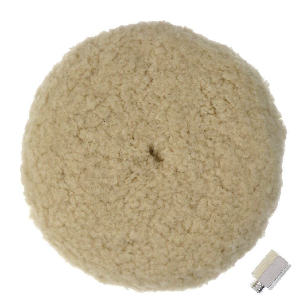 8 Inch Wool Polishing Pad Grinding Disc Double Sided Wool Buffing Pad Wool Felt Polishing Wheels