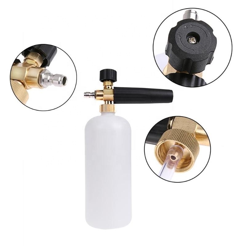 Wholesale 1L Foam Sprayer Foam Lance Cannon  Connect Adapter Pressure Washer Gun Exterior Cleaning Pressure Washer Gun