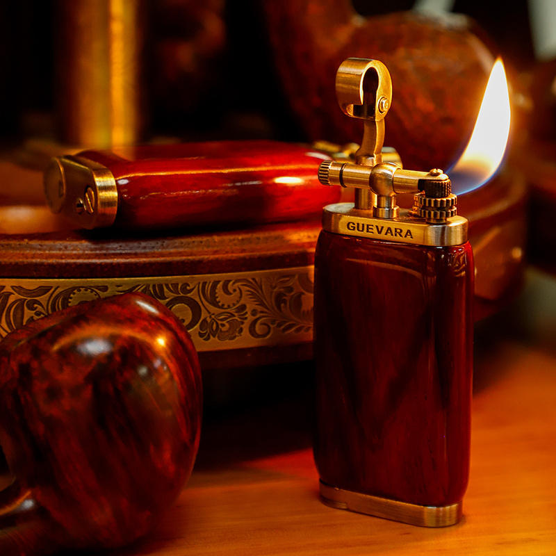 Classic portable cigar pipe lighter one flame flint smoking pipe lighter