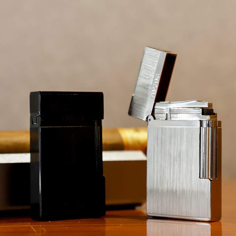 Fashion luxury dual flame lighter with Adjustable Flame Dial good sound lighter