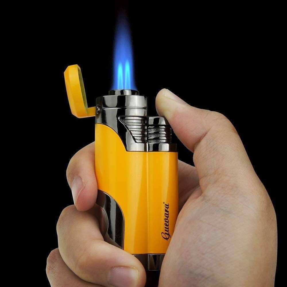 hot sell slim refillable metal lighter double windproof butane torch lighters