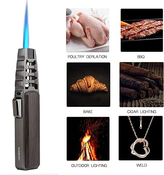 Sports styles Zinc Alloy Refillable large flame lighter jobon jet torch lighter