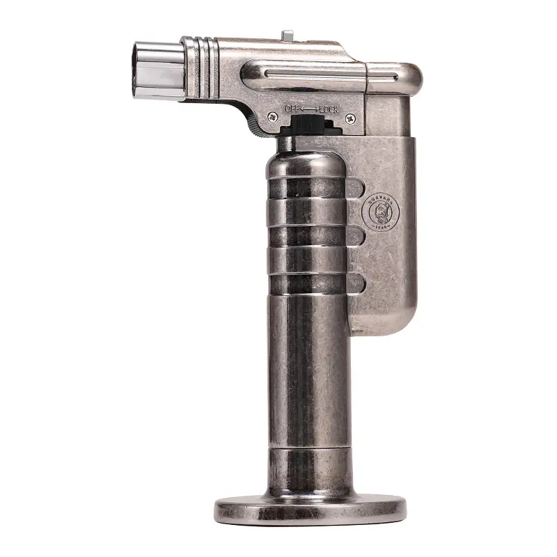 RTS Gun Shape Refillable Luxury Torch for Cooking Stand Cooper Series Large Lighter