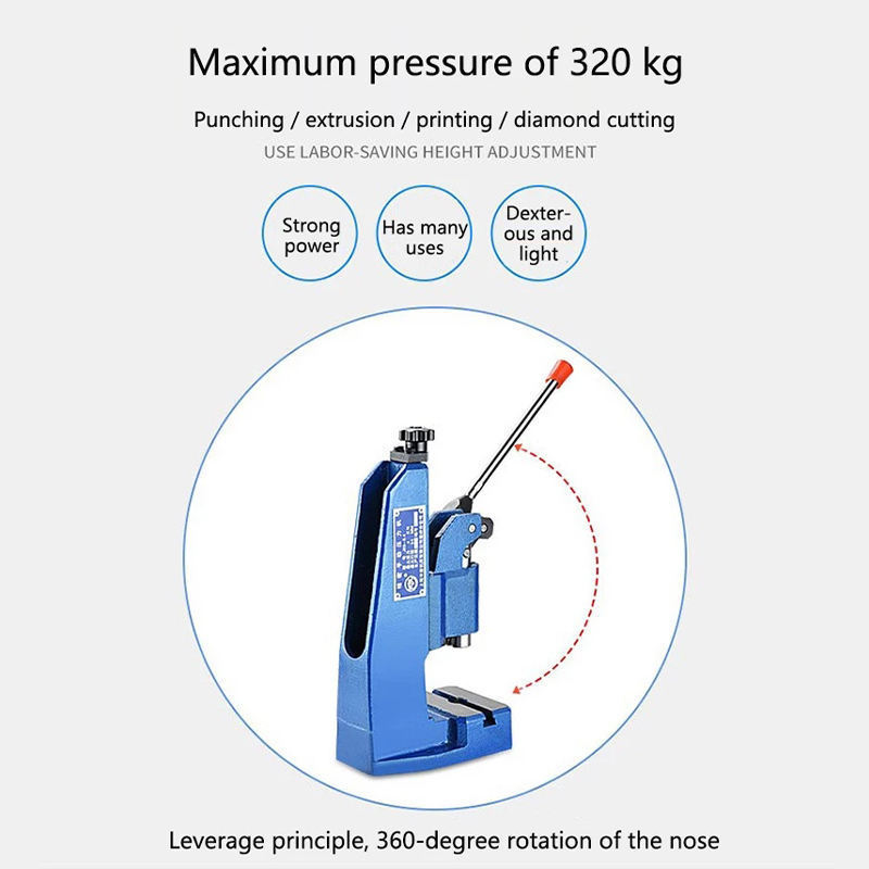 Industrial Precision Manual Punch Hand Press Small Punch Machine Equipment Tabletop Punch Shaft Press