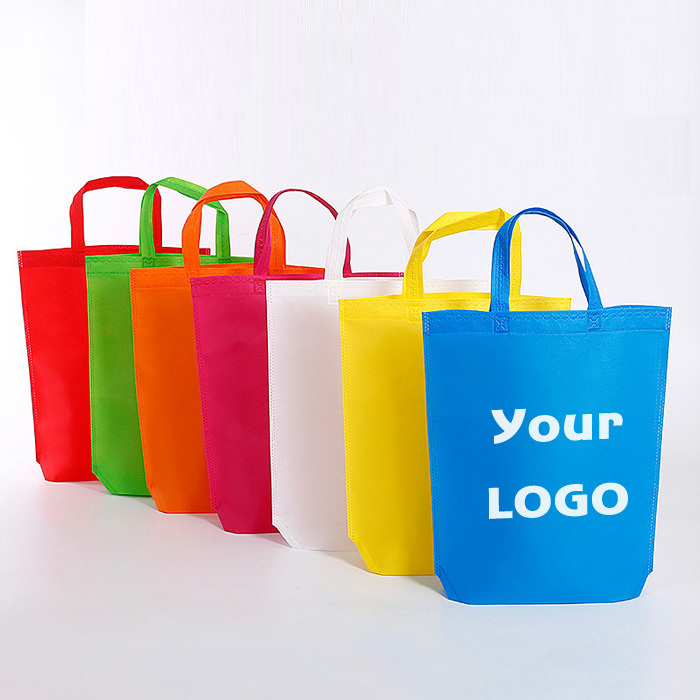 High Quality Custom Reusable Tote Bags Non-Woven PP Factory Price Promotional Shopping Bag with Logo for Gifts