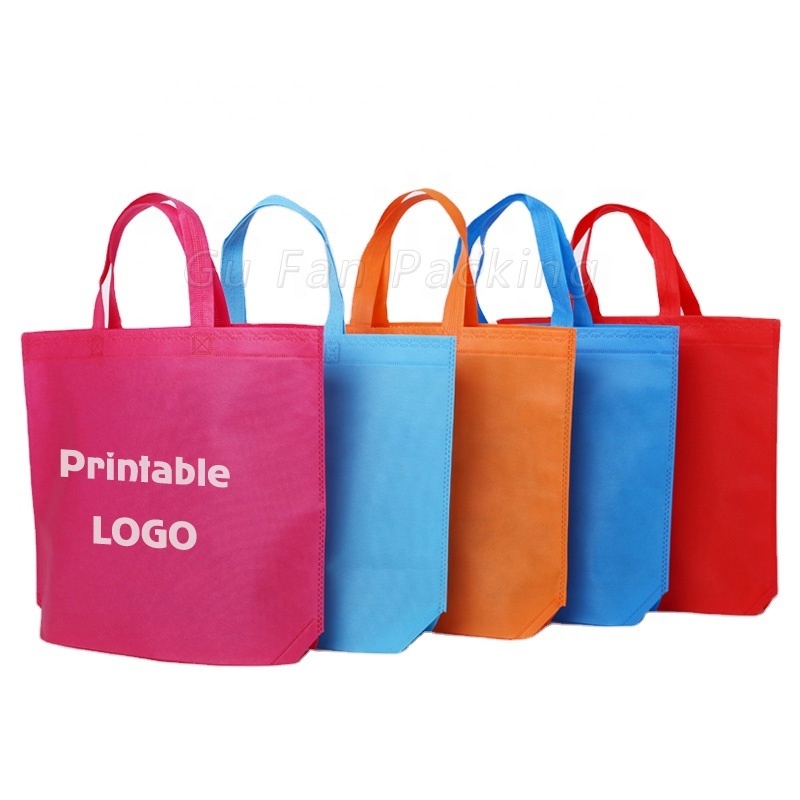 High Quality Custom Reusable Tote Bags Non-Woven PP Factory Price Promotional Shopping Bag with Logo for Gifts