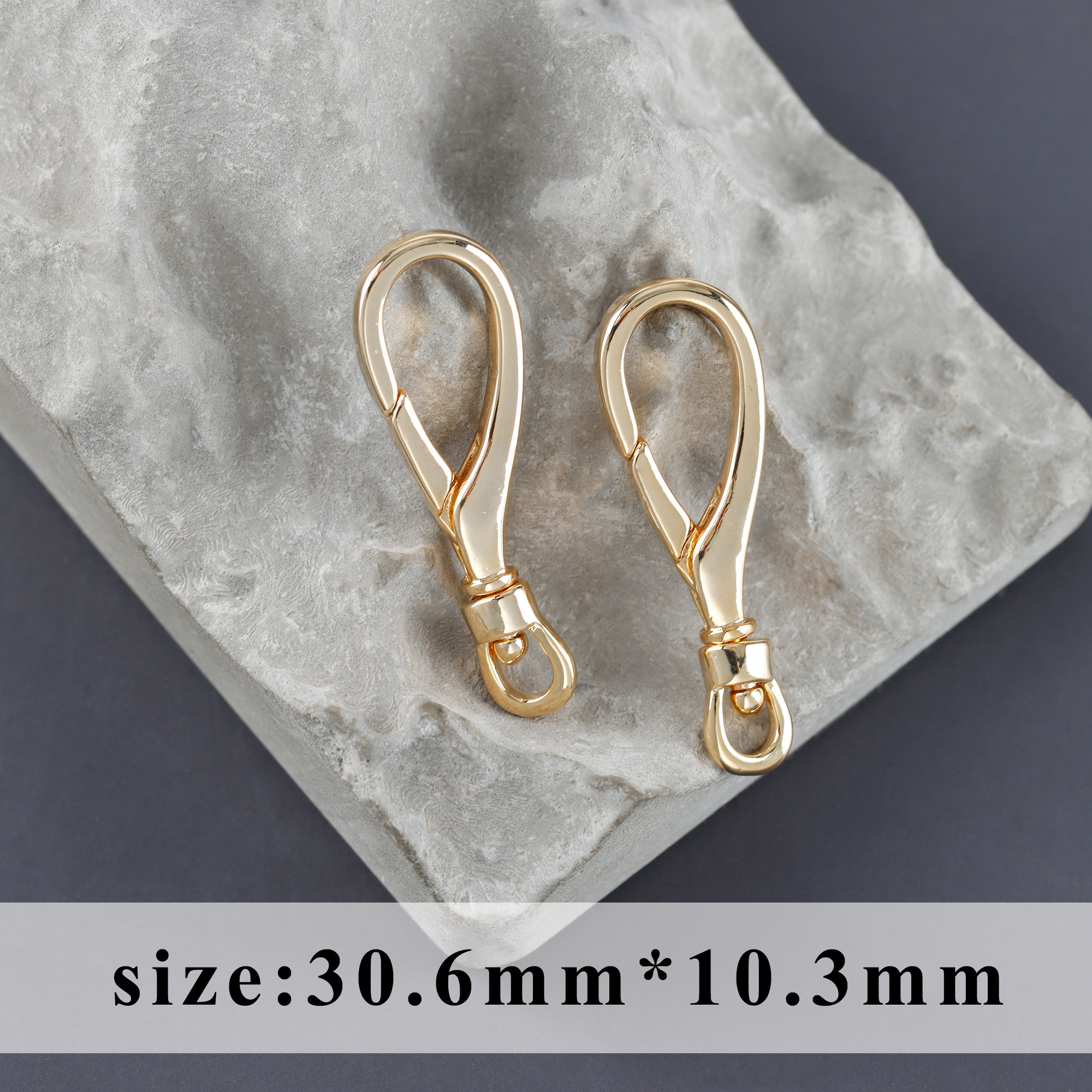 M824  Nickel Free Lobster Claw Clasp copper  Hooks  real 18K Gold Plated, DIY Necklace making accessories, 10pcs/lot