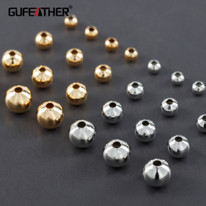 M911   Wholesale 18K Gold Plated Hollow Beads Copper Metal For Women Jewelry Findings 1 bag/lot