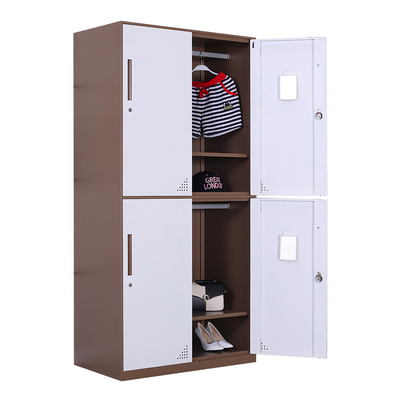 Custom Doors Steel Storage Locker Metal Wardrobe Worker Parcel Cabinets Work Baggage Luggage Metal Locker