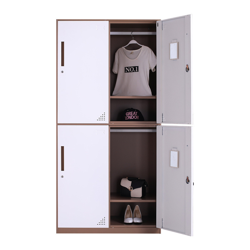 Custom Doors Steel Storage Locker Metal Wardrobe Worker Parcel Cabinets Work Baggage Luggage Metal Locker