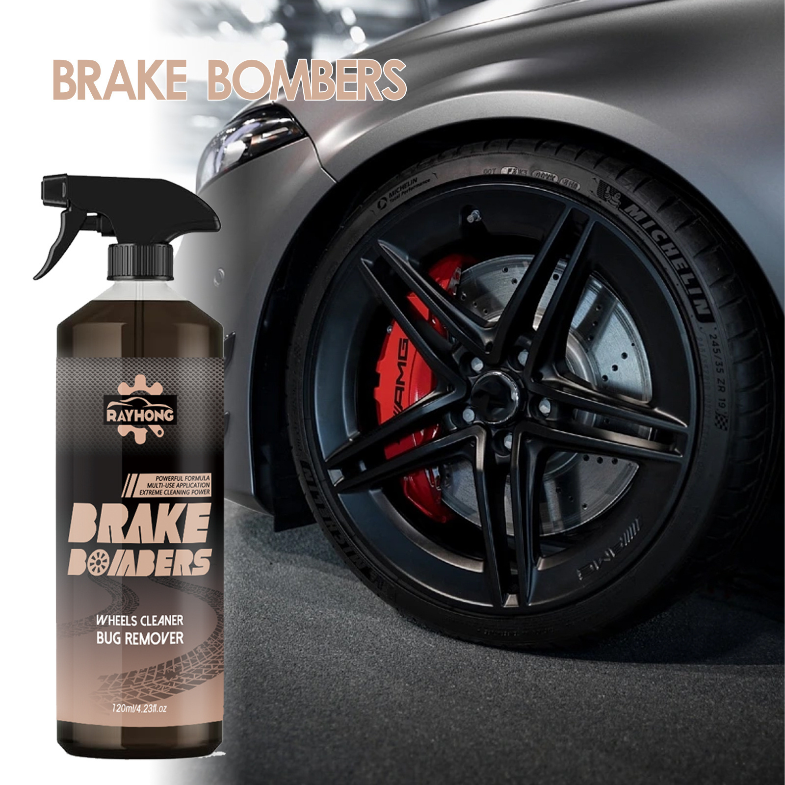 Rayhong Wheel Hub Cleaner Polishing Brake Cleaner Lubricating Wheel Cleaner For Cars