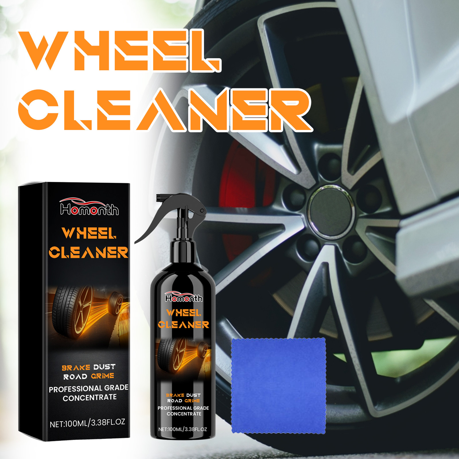 Homonth Custom Wheel Cleaner Quickly Iron Cleaner Wheel Eco-friendly Wheel And Rim Cleaner