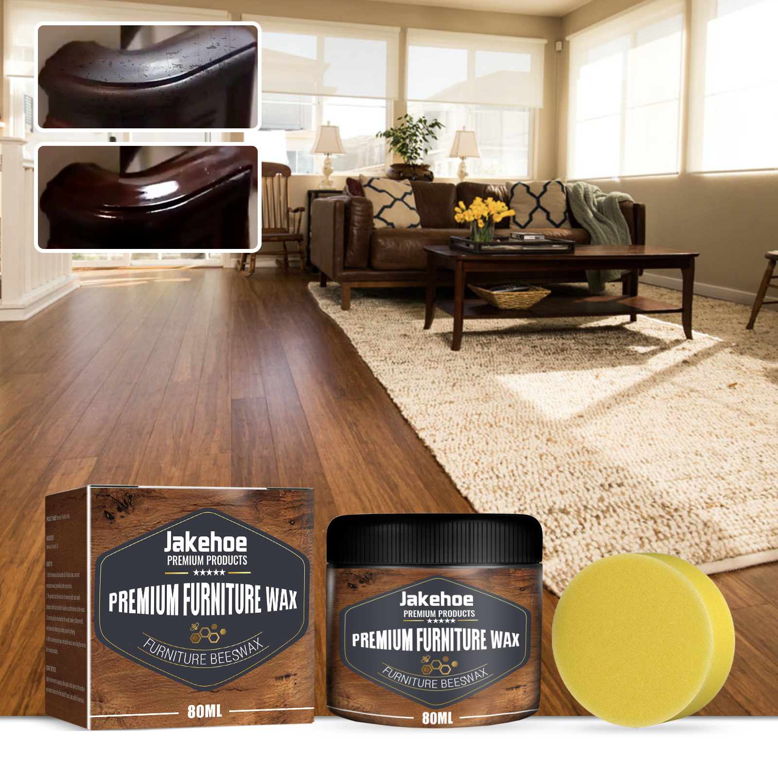 Jakehoe Furniture Coated Wax Restoreing Wooden Wax Strengthening Hard Wax Oil For Wood