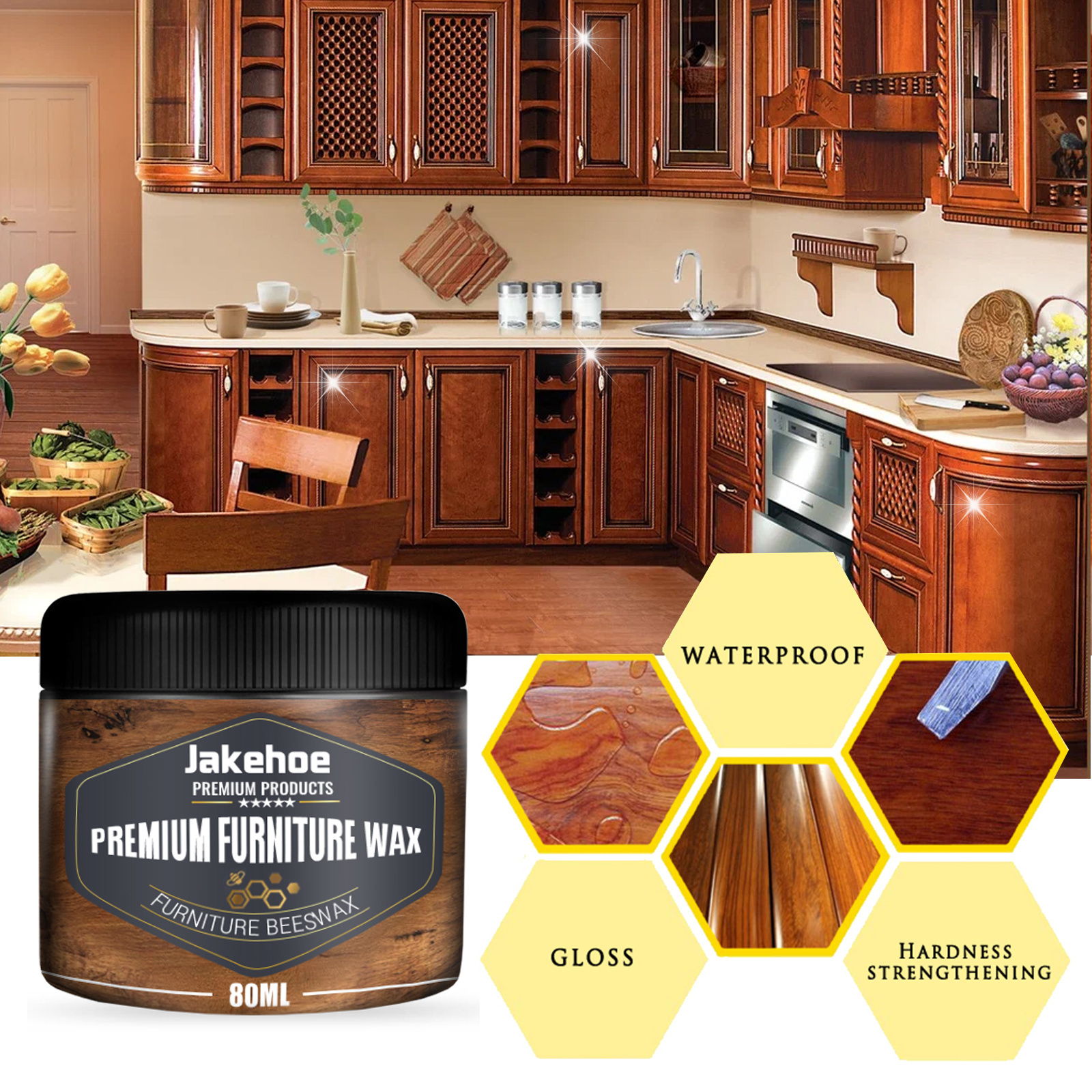 Jakehoe Furniture Coated Wax Restoreing Wooden Wax Strengthening Hard Wax Oil For Wood