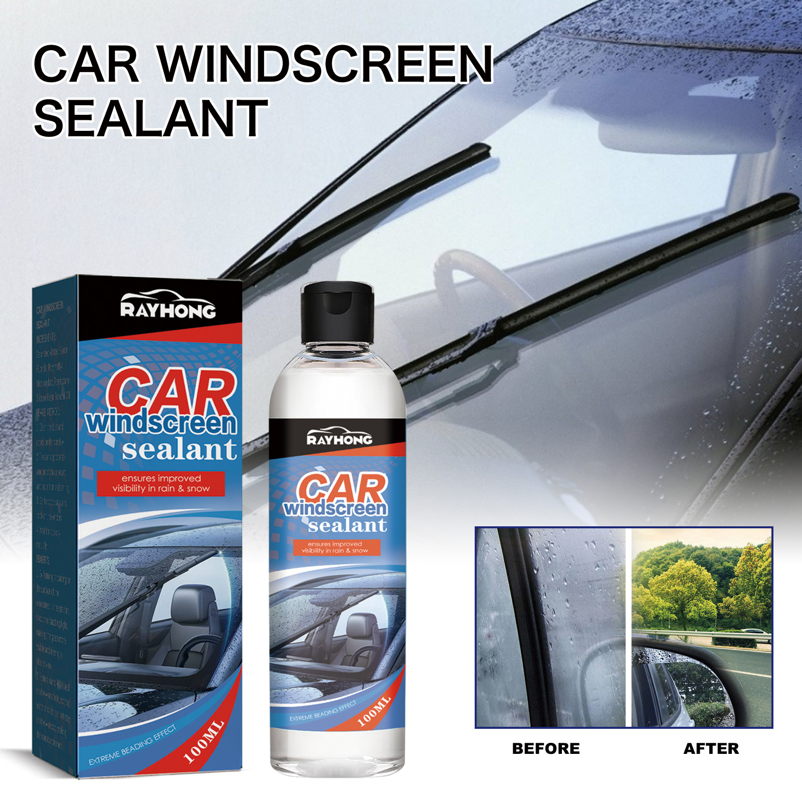 Rayhong Car Windshield Glue Eco-friendly Glass Windshield Repair Glue Clear Sealant For Windshield