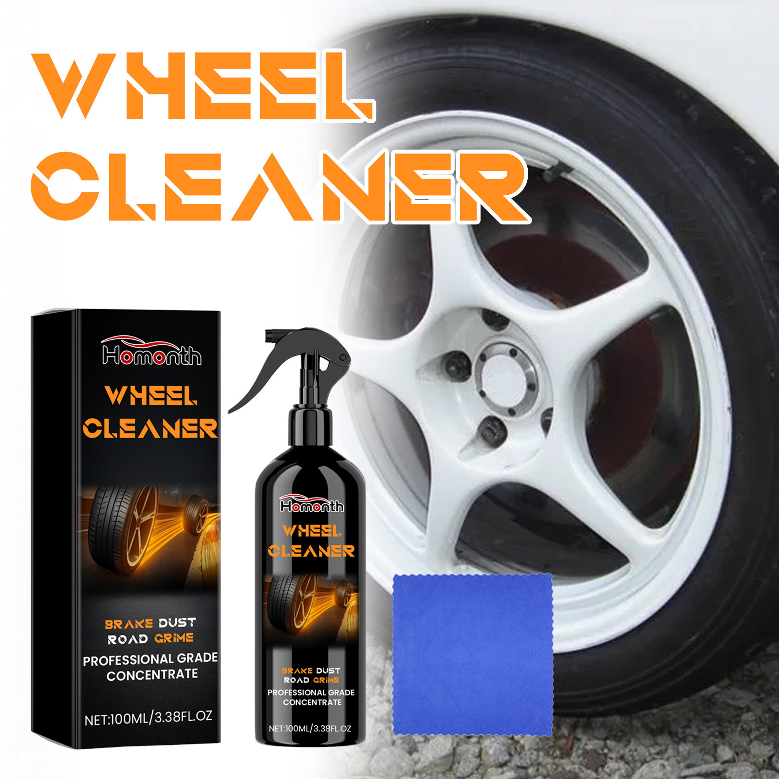 Homonth Custom Wheel Cleaner Quickly Iron Cleaner Wheel Eco-friendly Wheel And Rim Cleaner