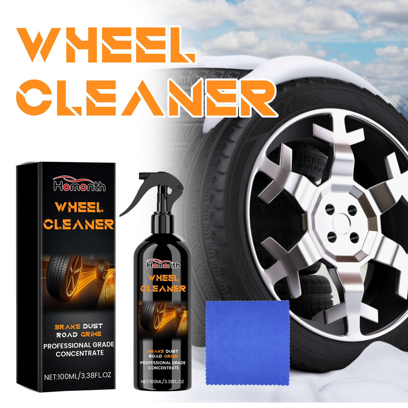 Homonth Custom Wheel Cleaner Quickly Iron Cleaner Wheel Eco-friendly Wheel And Rim Cleaner