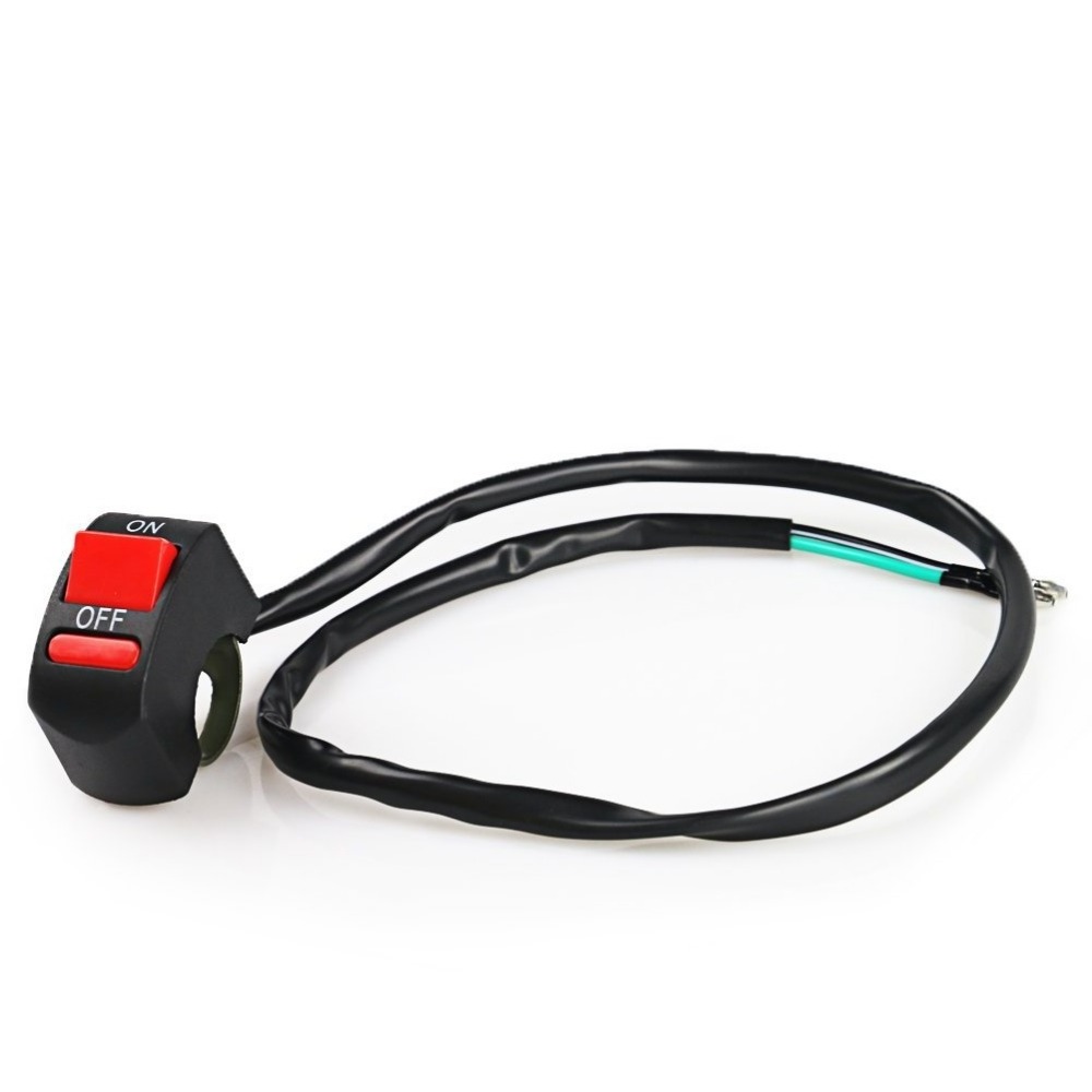 Black Red Kill ON-OFF Switch For ATV Motorcycle Scooter Dirt Bike w/7/8'' 22mm Handle Bar